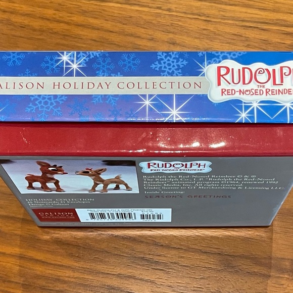 Vintage Rudolph the Red Nose Reindeer holiday cards. Galison 1992: New - Picture 2 of 14